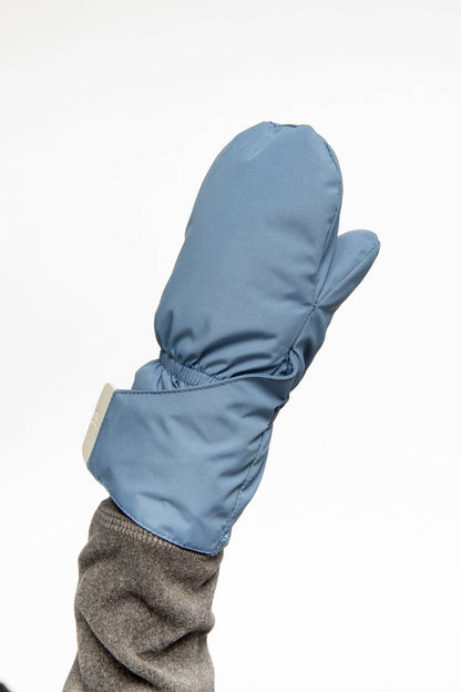 [Pre-order] Lined Baby Mittens Blue-Grey