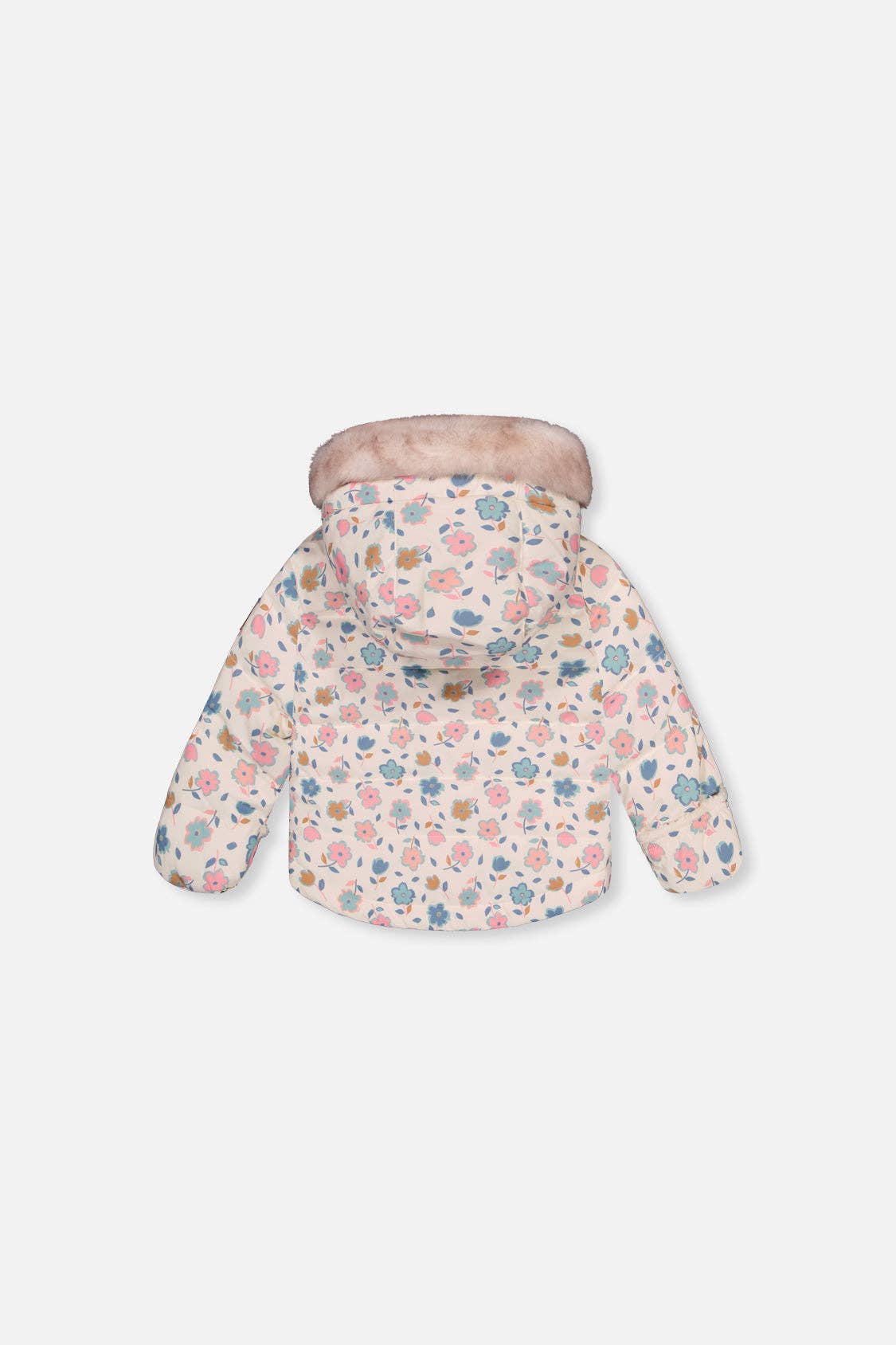 [Pre-order] Baby Two Piece Snowsuit White With Floral Print