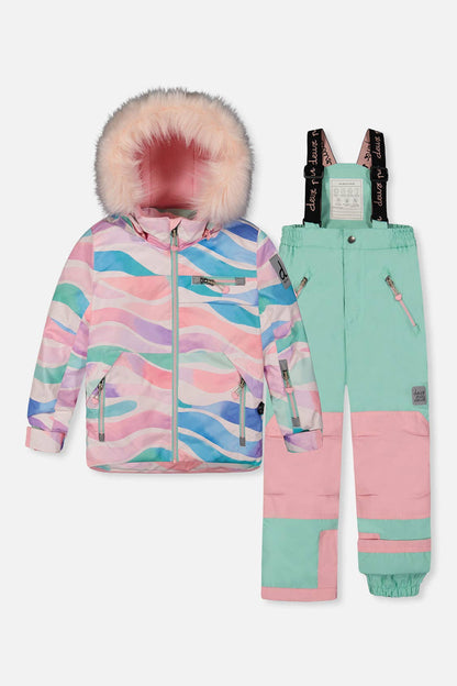 [Pre-order] Two Piece Play Snowsuit Multicolored Line Print