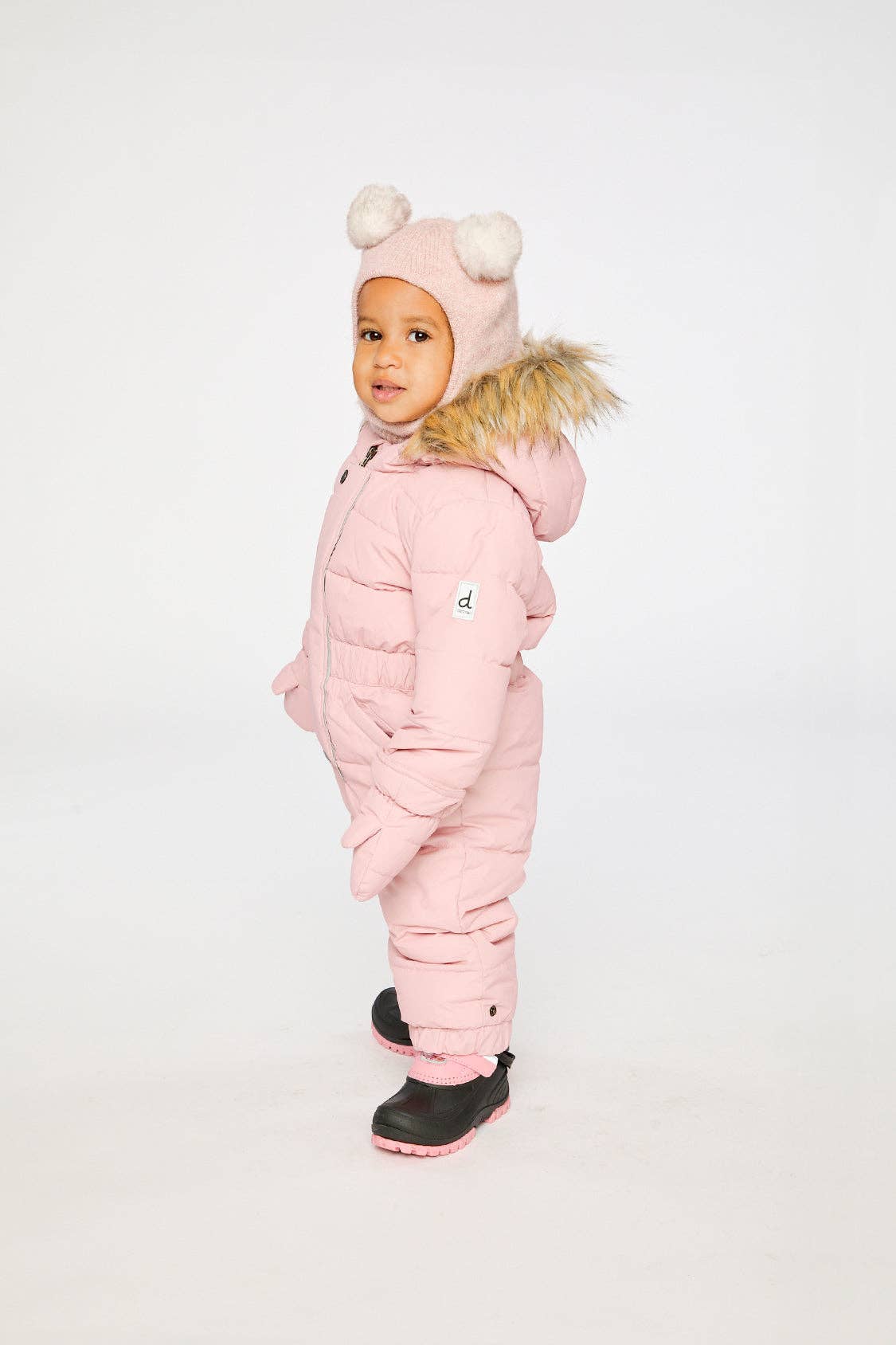 [Pre-order] Baby Original One Piece Puffy Snowsuit Pale Dusty Pink