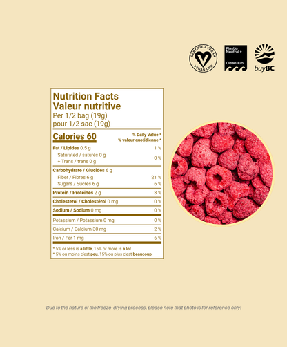 OHME Freeze-Dried Raspberries (Whole, 38g)